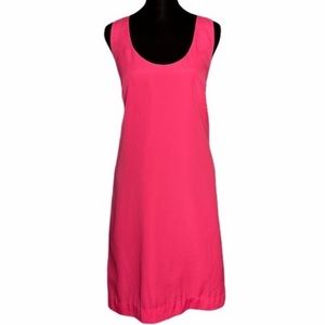 JCrew Racer Back Dress NWOT Sz 12 Neon Pink